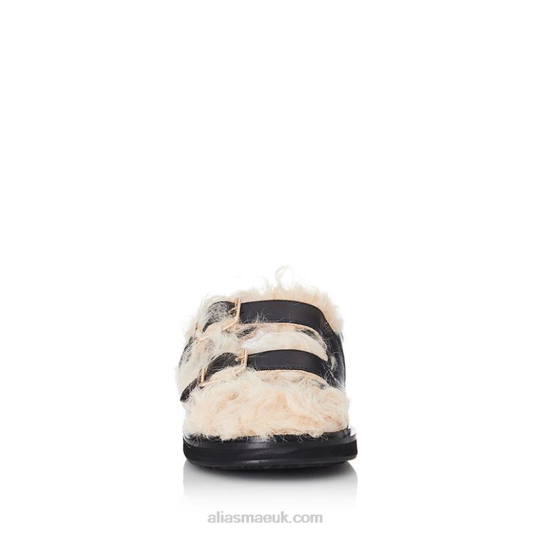 Alias Mae Patti Black/Natural Shearling/Leather 0J8N154